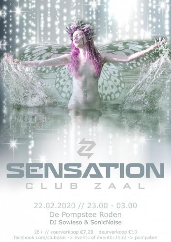 Club Zaal - Sensation poster nymph - Enjoy Events