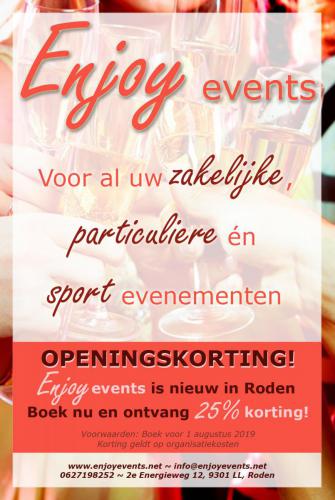 Opening advert Enjoy - Poster - Enjoy Events