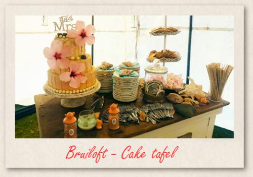 Bruiloft - Cake tafel