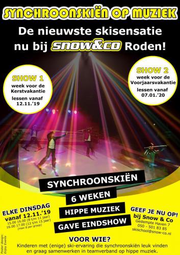 Synchroomskiën - Snow&Co - Poster - Enjoy Events