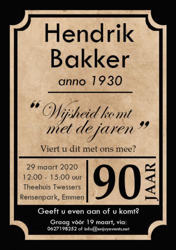 Uitnodiging 90 jaar - Enjoy Events